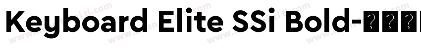 Keyboard Elite SSi Bold字体转换